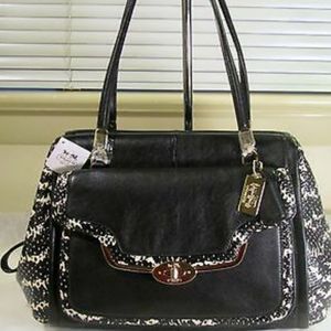 COACH PHYTON EMBOSSED SATCHEL BAG.
